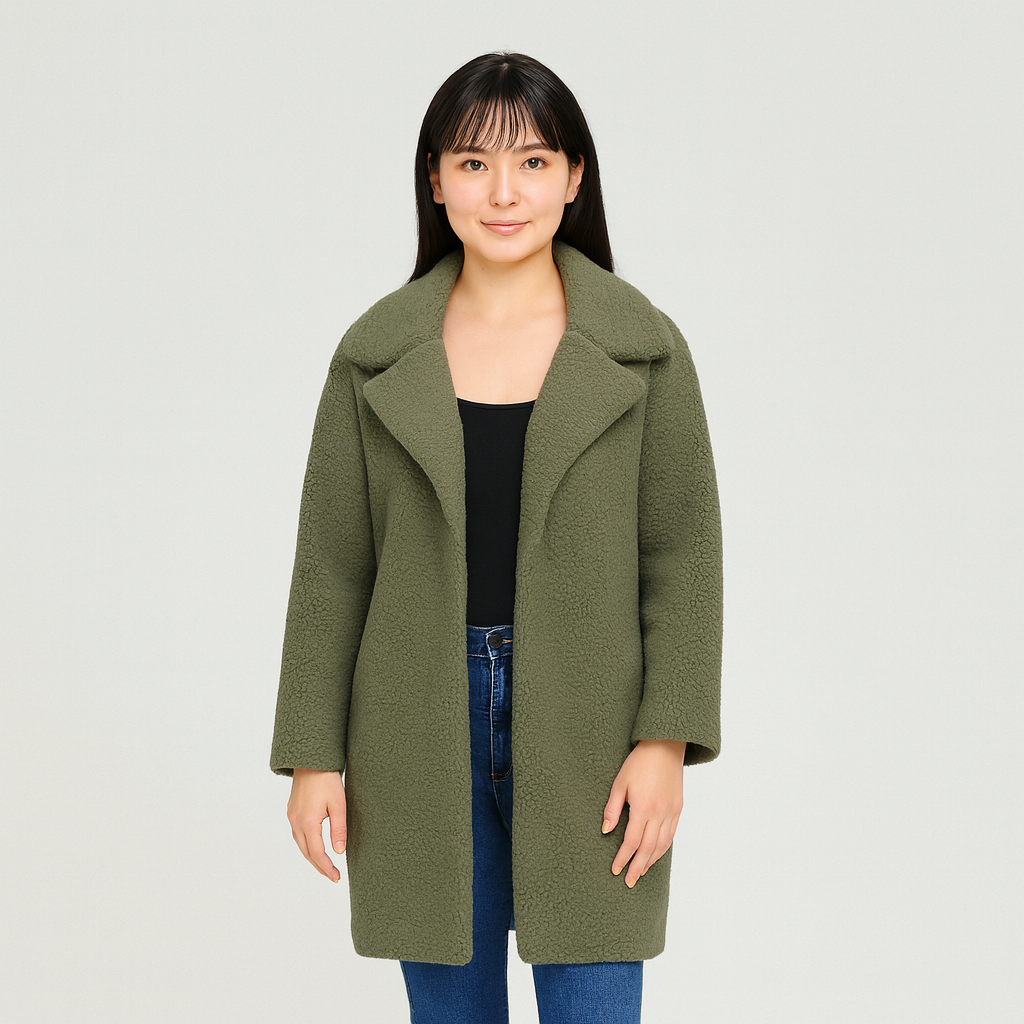 Amara | Fluffy Boucle Coat