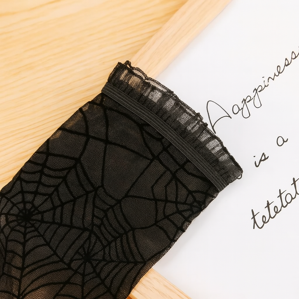 アラクニア | ハロウィン用のクモ柄レース手袋