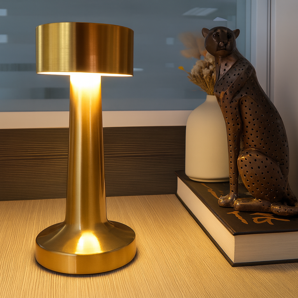 Aurebia | Compact and portable metal LED table lamp