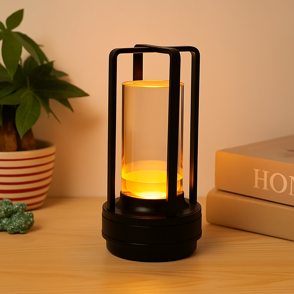 ALLMA | Rechargeable LED Table Lamp, Crystal