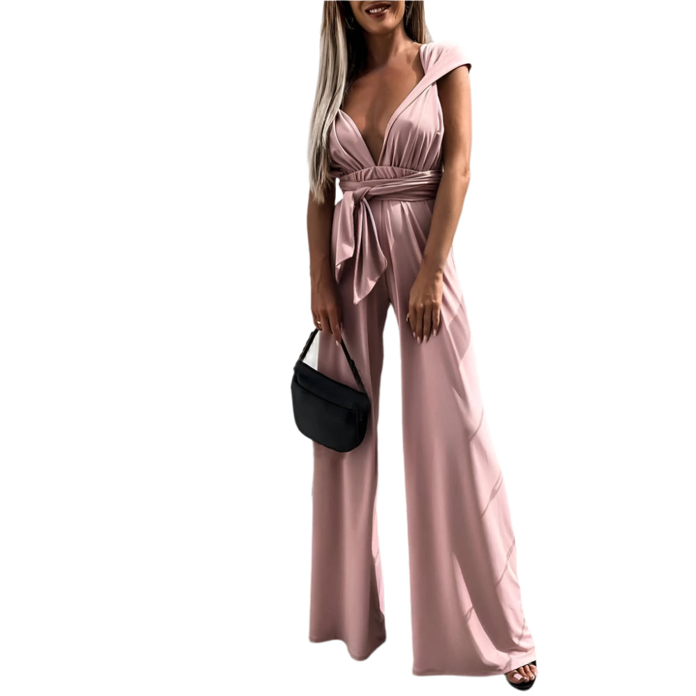 Ellie – loose palazzo pants and cross jumpsuit