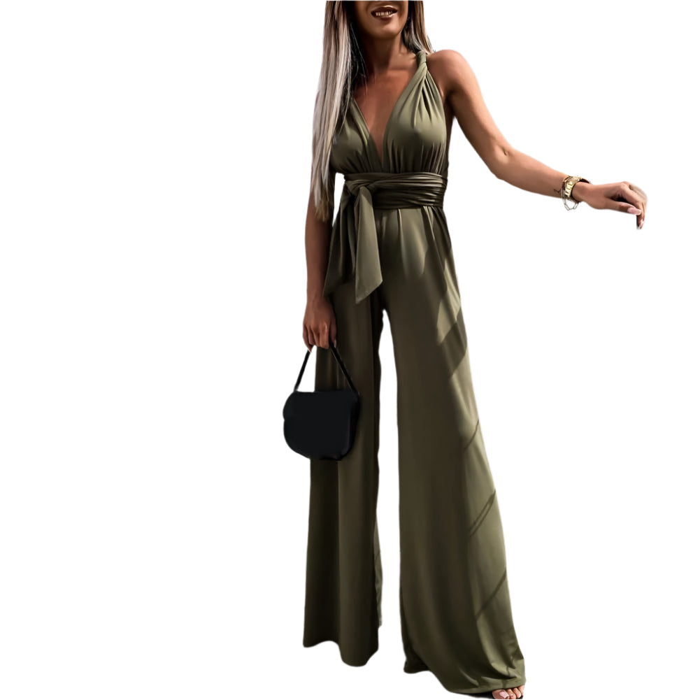 Ellie – loose palazzo pants and cross jumpsuit