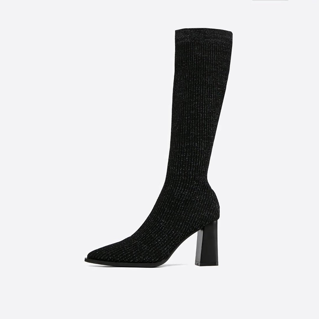 Ayla - Knee-high pointed toe boots