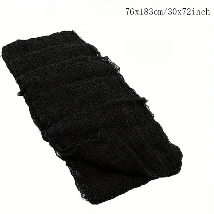 Black Halloween Haunted Cloth – Spooky cloth perfect for indoor and outdoor decoration