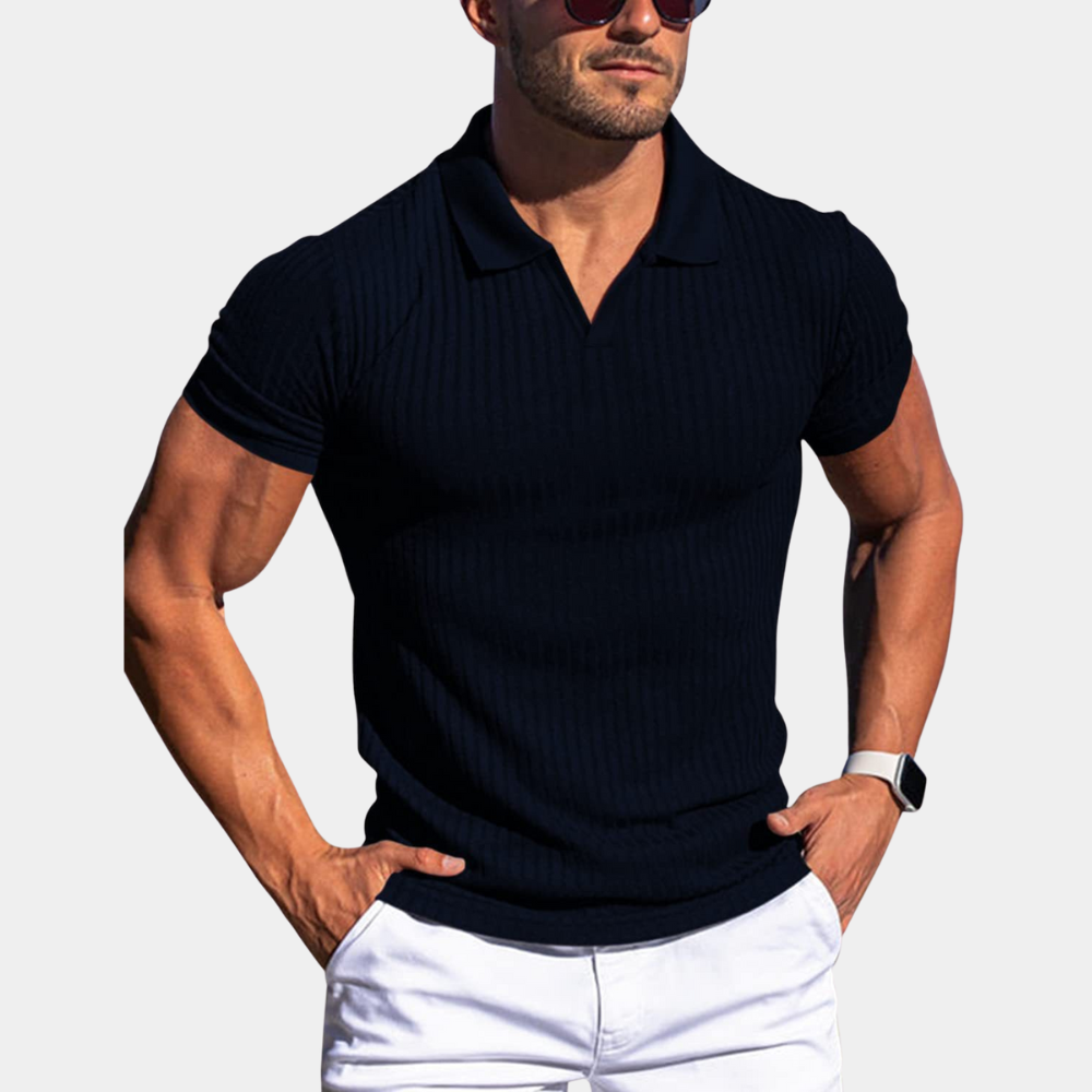 Brian – V-neck polo shirt