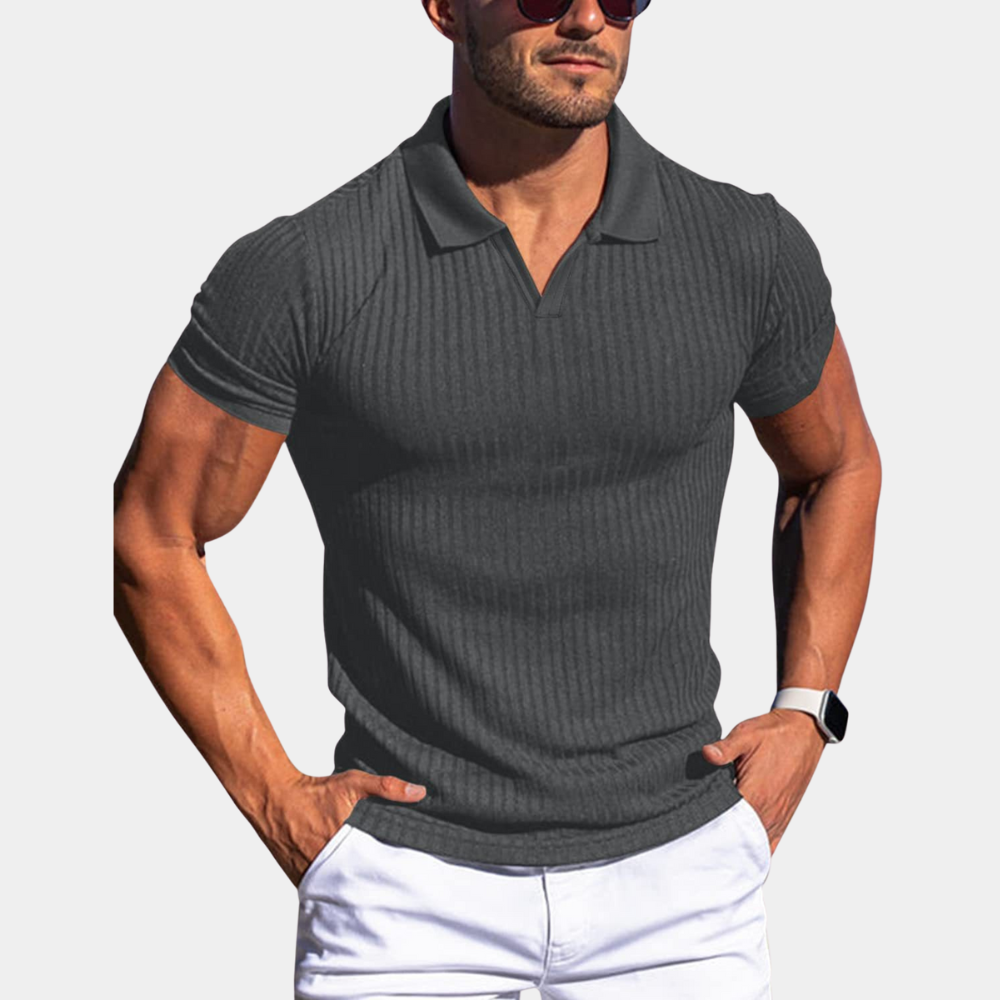 Brian – V-neck polo shirt