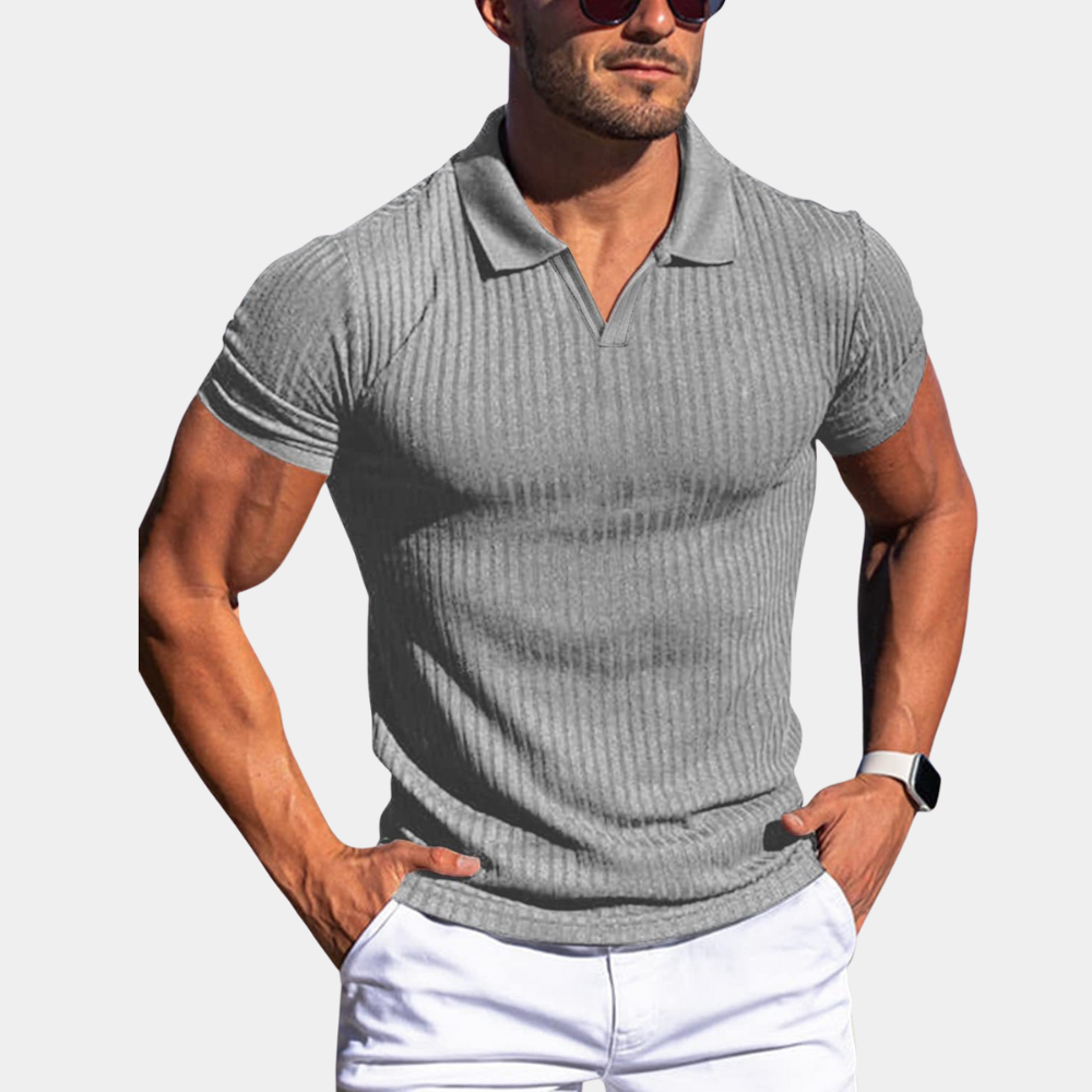 Brian – V-neck polo shirt