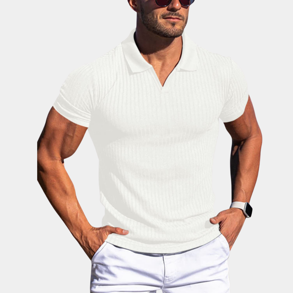 Brian – V-neck polo shirt