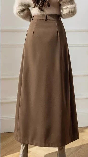 Caroline - Elegant Wool Skirt
