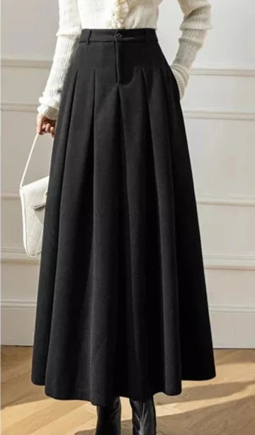 Caroline - Elegant Wool Skirt