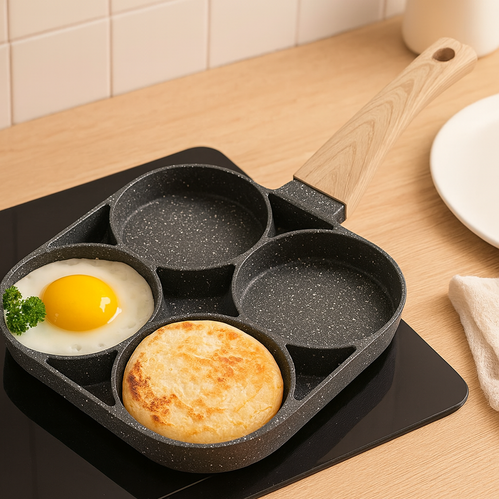 Cavola | Nonstick 4-Slot Egg & Pancake Pan