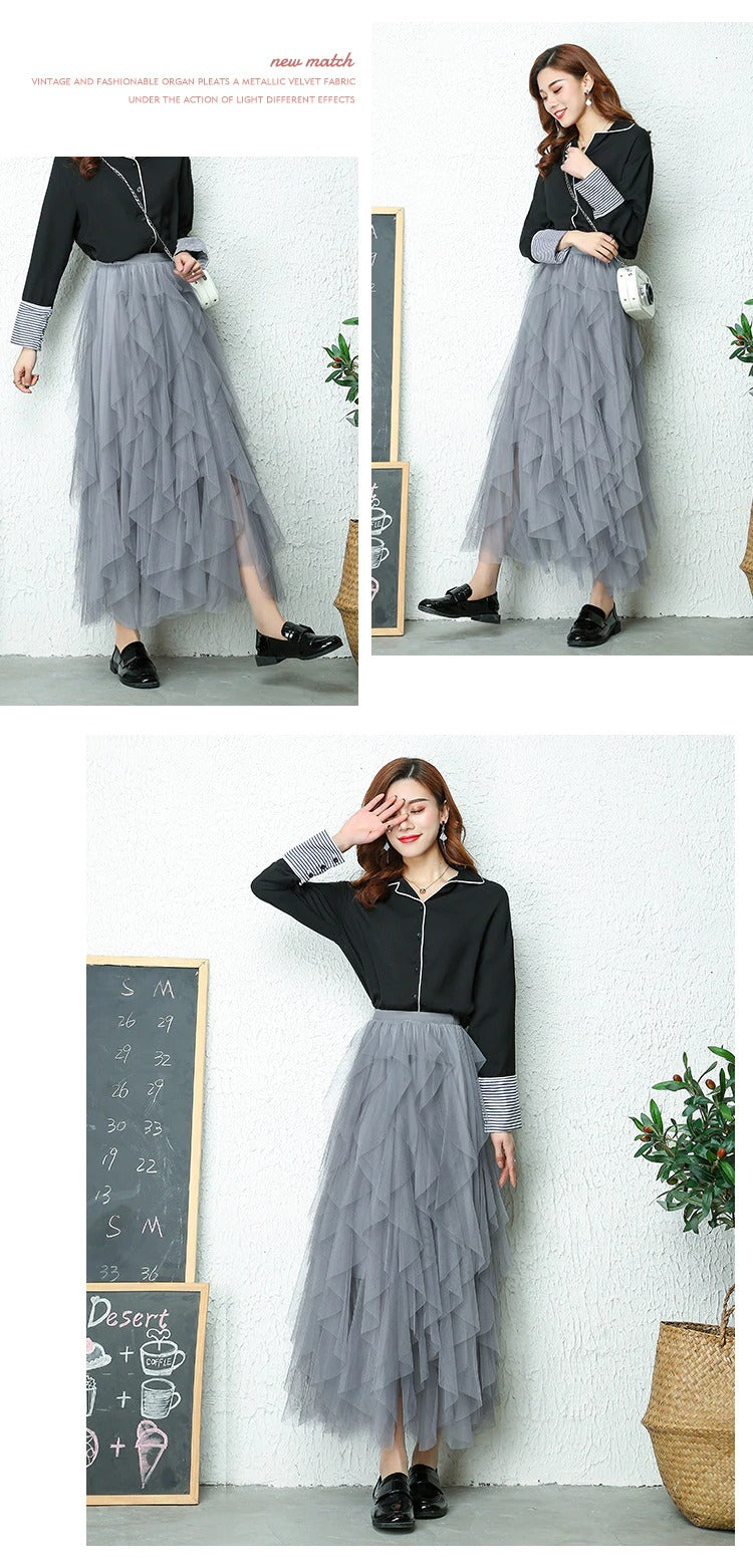 セシリー - ハイウエストのプリーツスカート