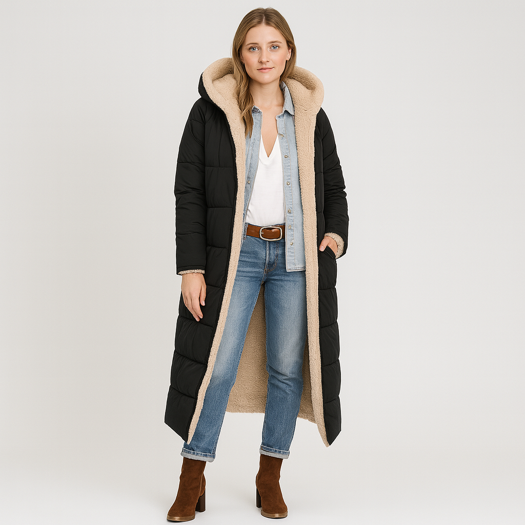 Aurora | Elegant winter coat with luxurious lining and zipper