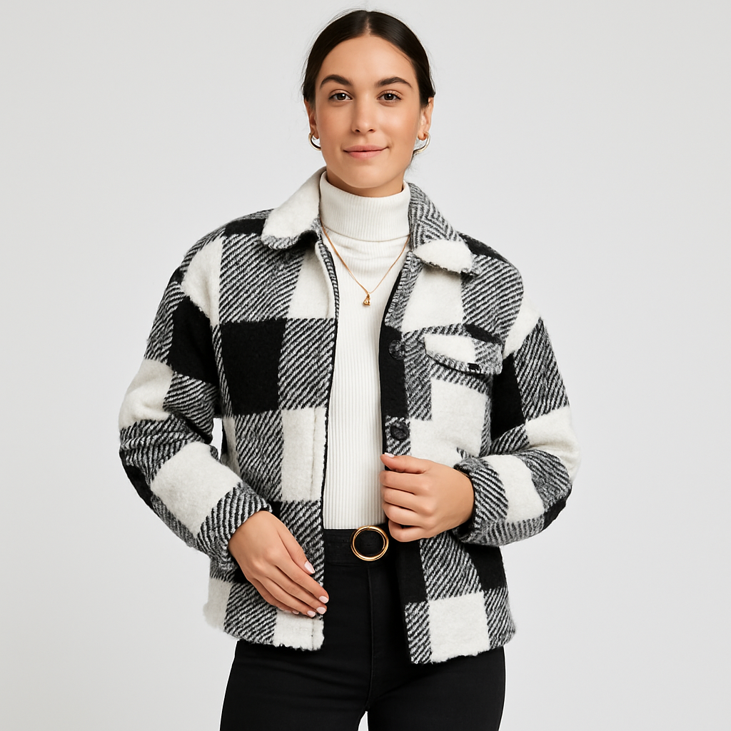 Lydia | Classic button-up teddy coat