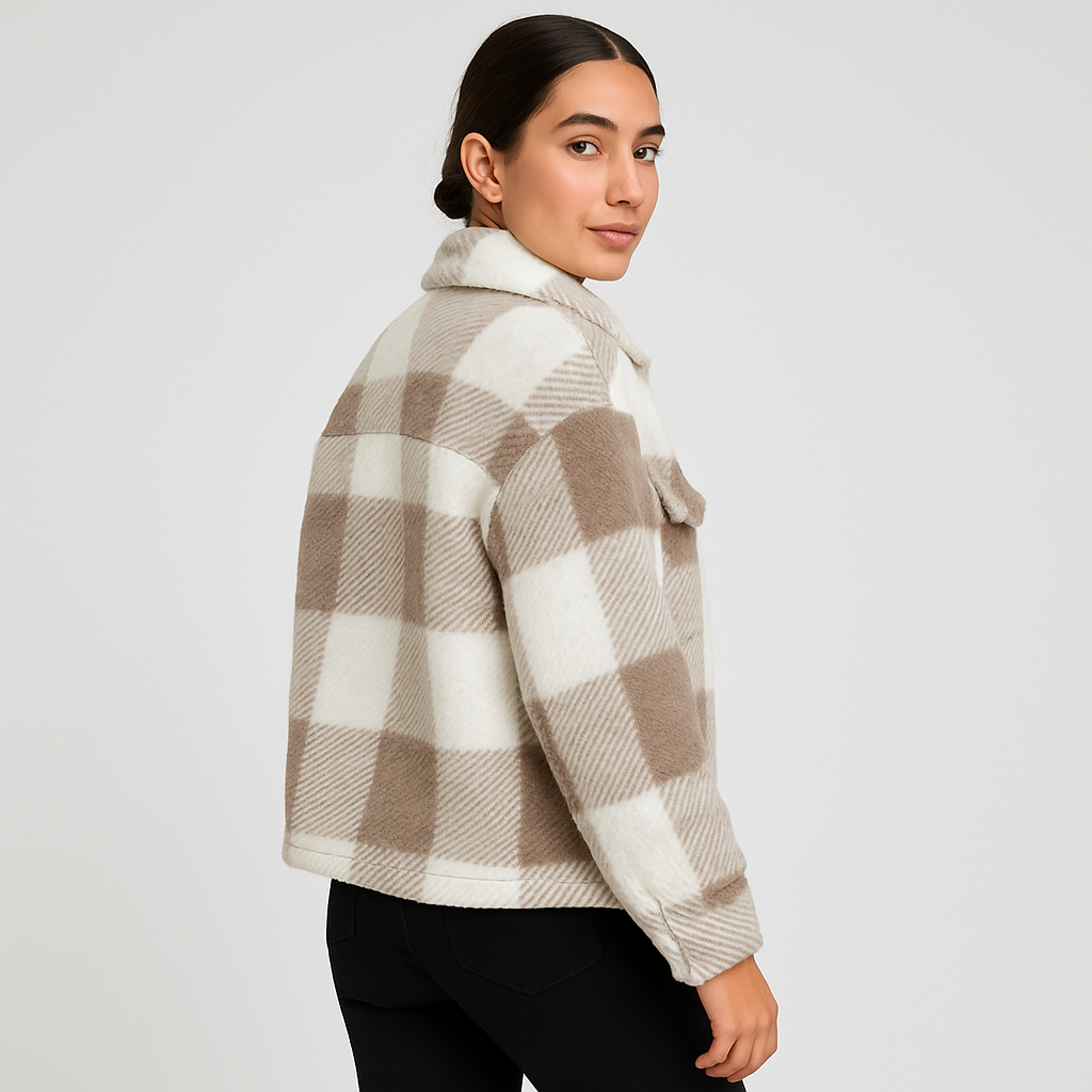 Lydia | Classic button-up teddy coat