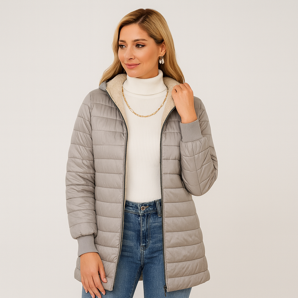 Veronica | Casual fabric-lined coat