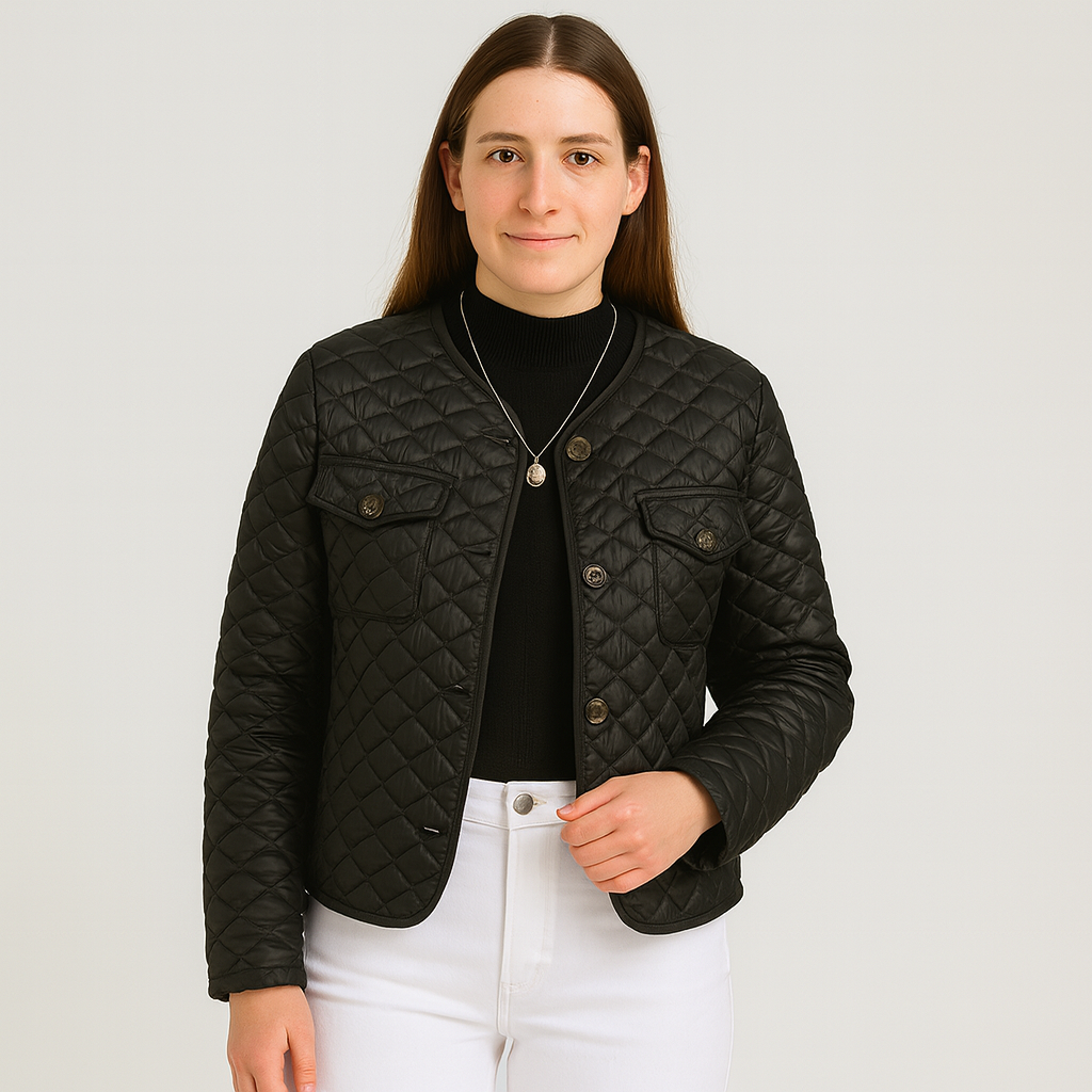 Renate | Women's Quilted Button-Front Coat