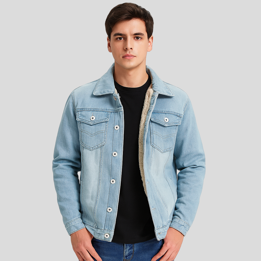 Brayden | Durable winter denim jacket