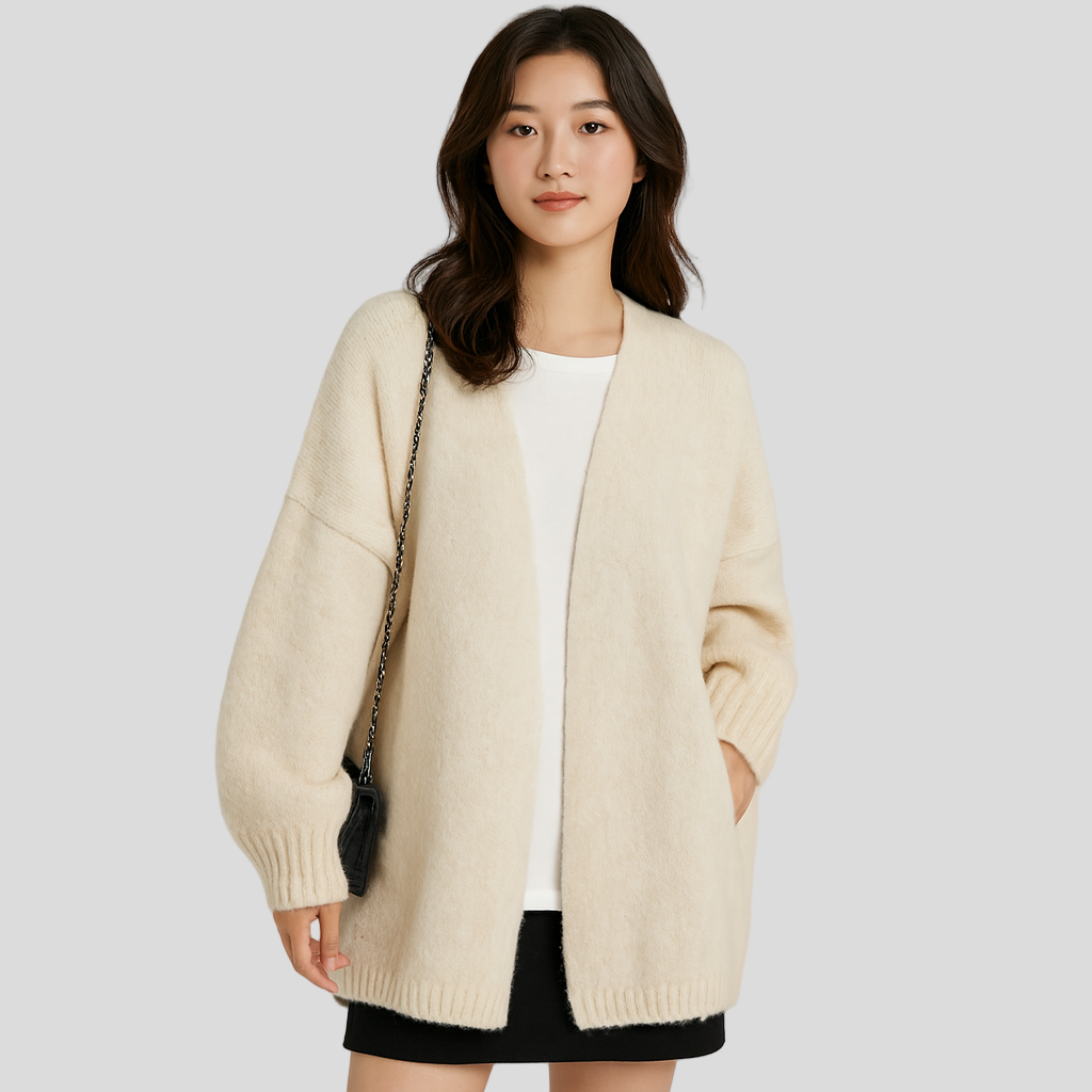 Evienne | Thick knit winter cardigan
