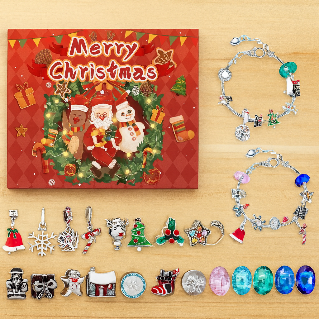 ヴィンテージ クリスマス アドベント カレンダー 24 日間カウントダウン、コレクター向けクリスマス オーナメント付き