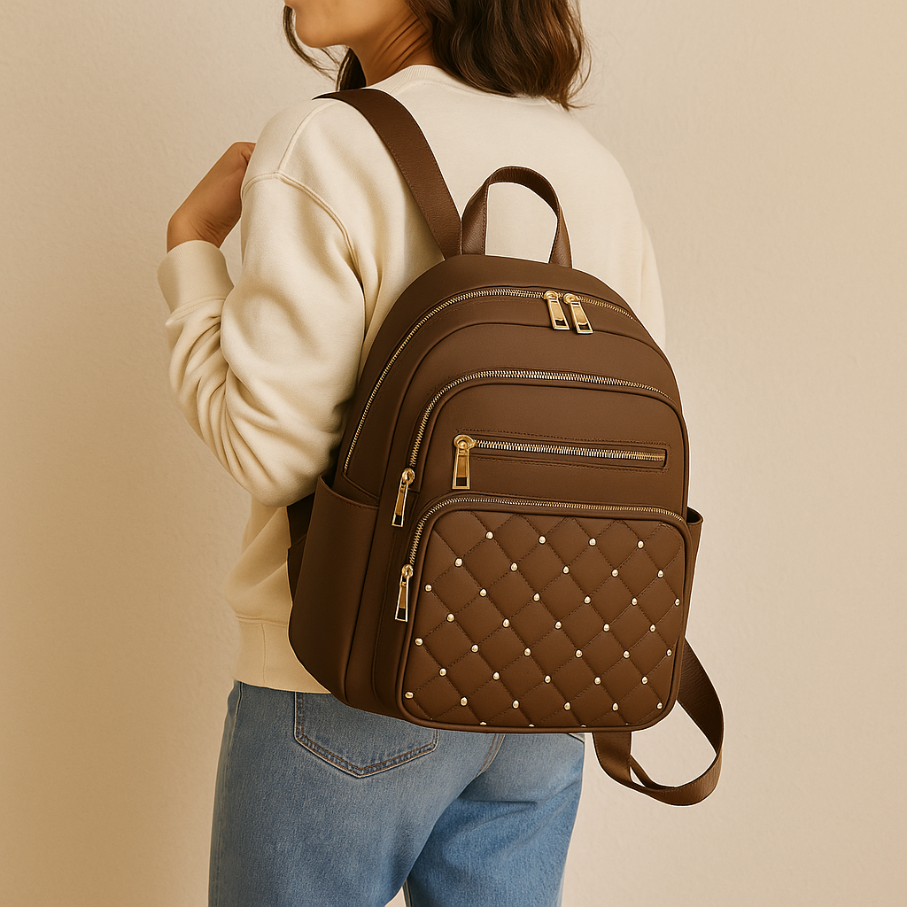 Casual-style backpack with ample capacity - lightweight and durable with adjustable straps and multiple pockets