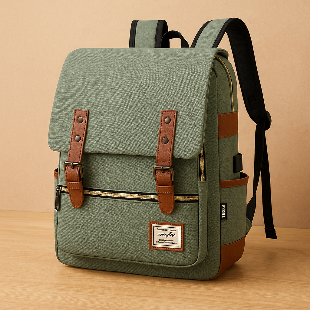 Unisex sturdy outdoor bag with laptop compartment