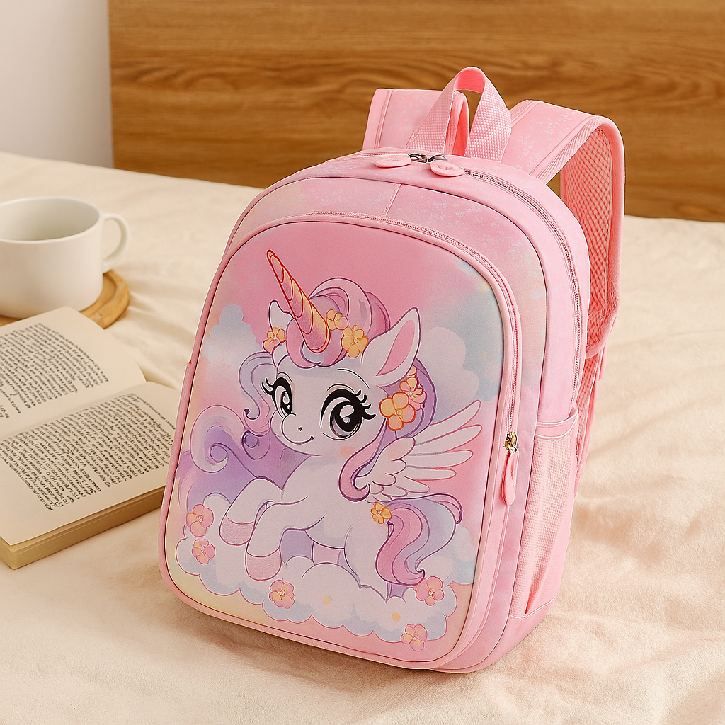 2025 Princess Backpack for Girls – Lightweight Foldable Bag with Cute Cloud Design