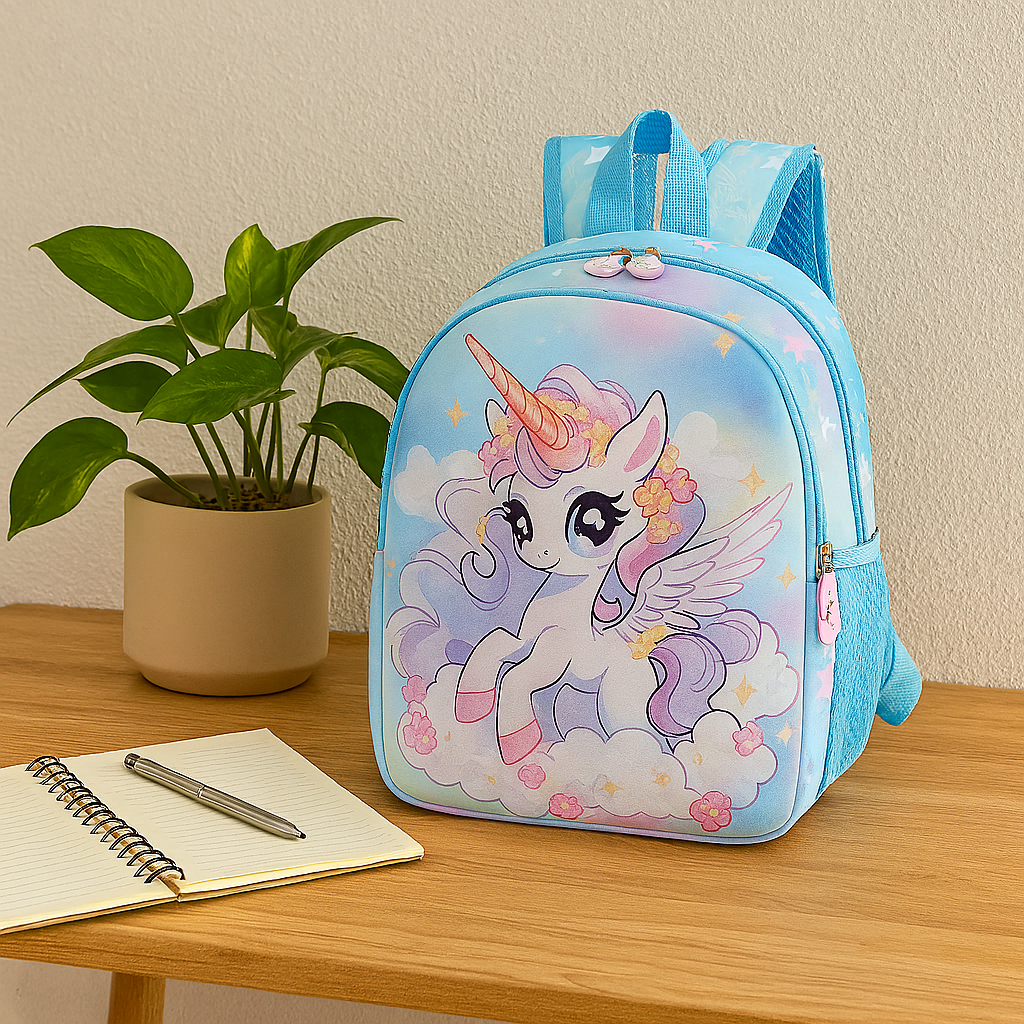 2025 女の子向けプリンセスバックパック – かわいい雲のデザインが特徴の軽量折りたたみバッグ