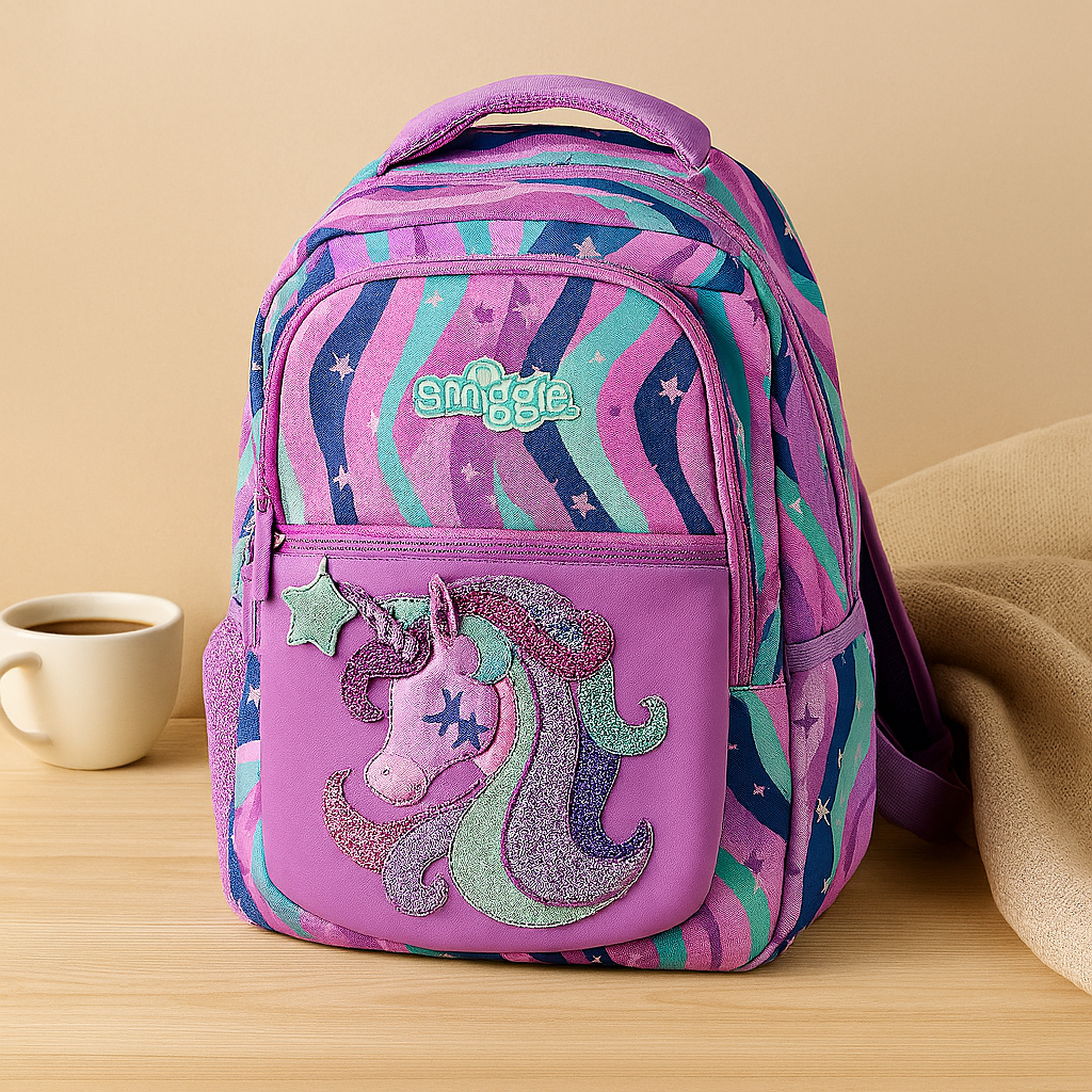 かわいい漫画の猫とパンダのバックパック - パッド入りストラップ付き女の子用キッズスクールバッグ