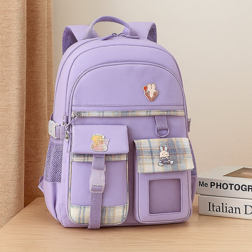 女の子向け超軽量スクールバックパック - リッジデザインキッズスクールバッグ