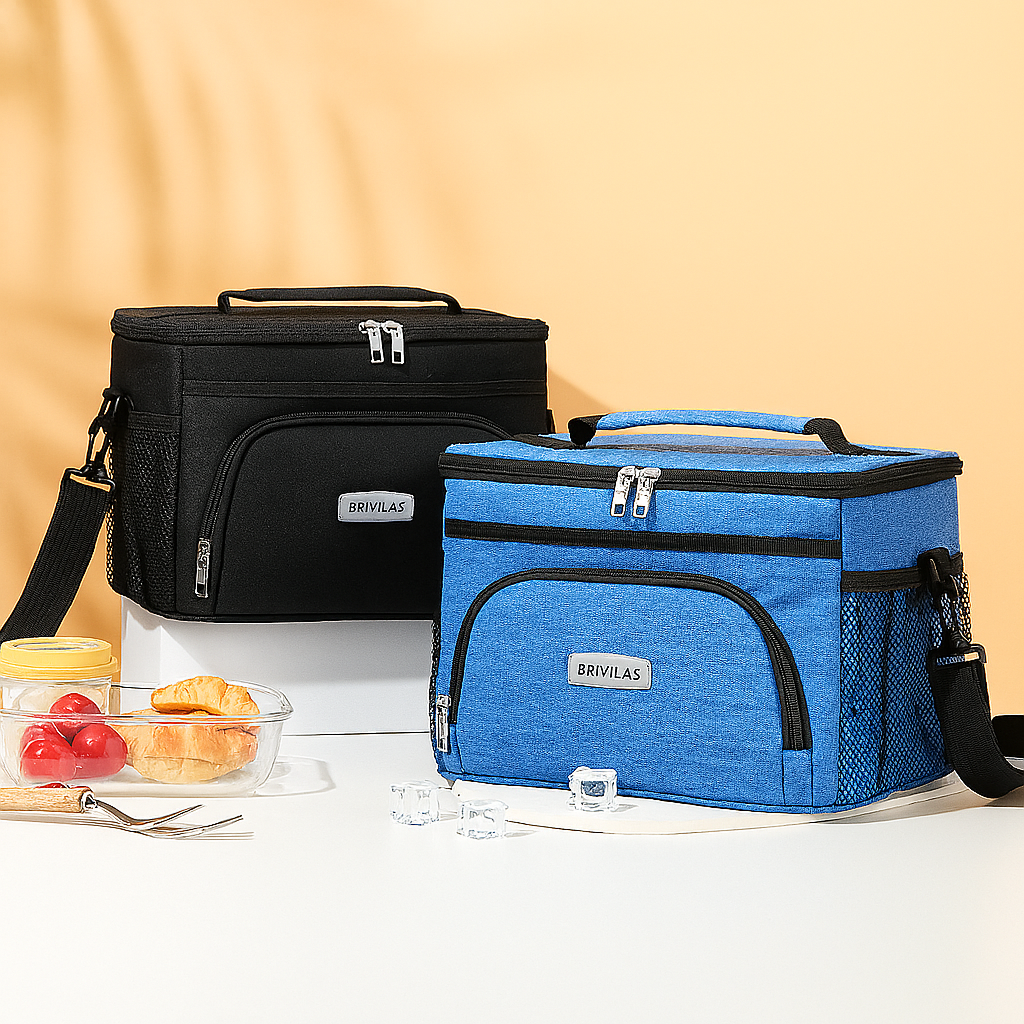 Insulated Picnic Cooler Bag - Thermal Bag for Outdoors, Beach, and Camping