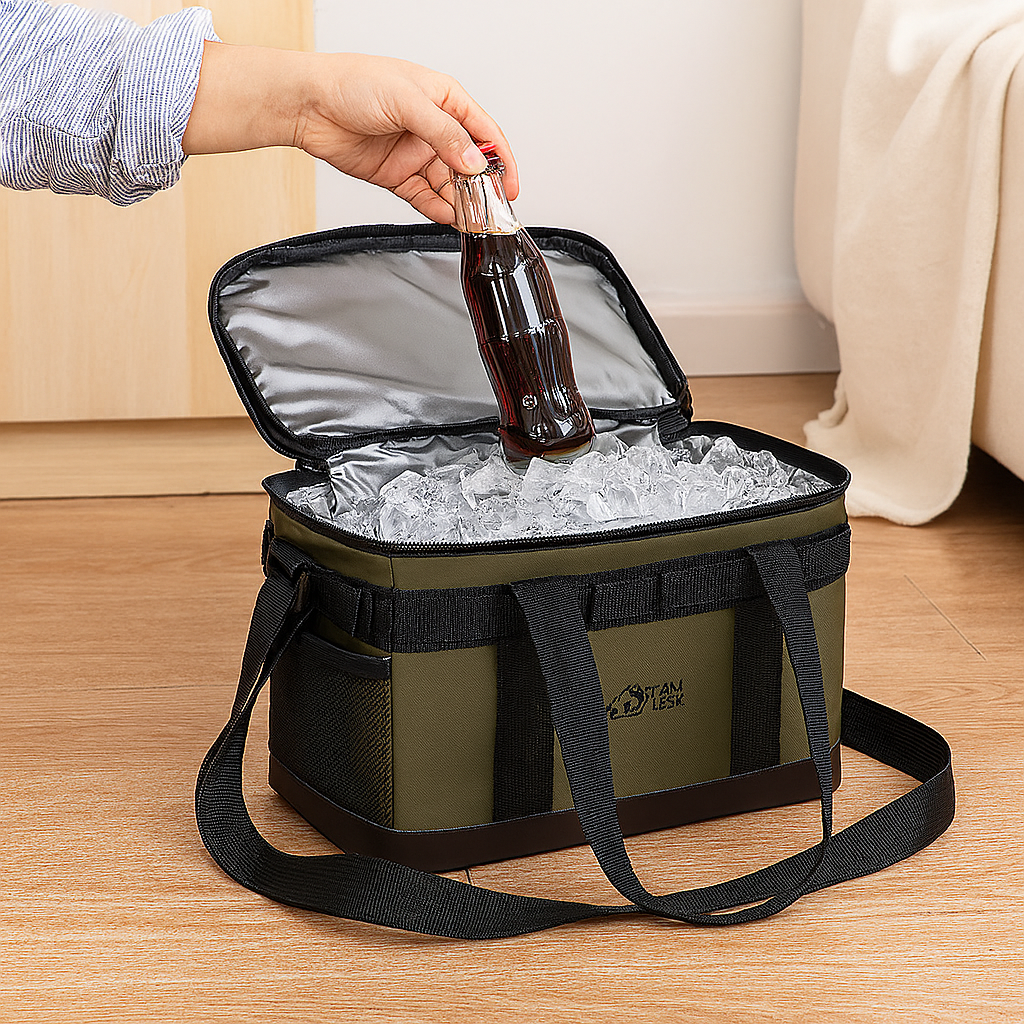 大容量断熱クーラーバッグ - キャンプやハイキングに最適なポータブル保温バッグ