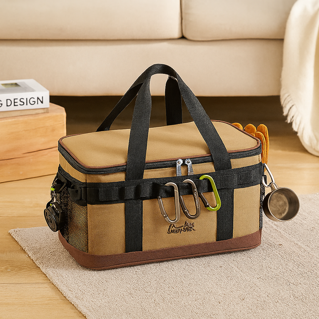 Large Capacity Insulated Cooler Bag - Portable Thermal Bag Perfect for Camping and Hiking