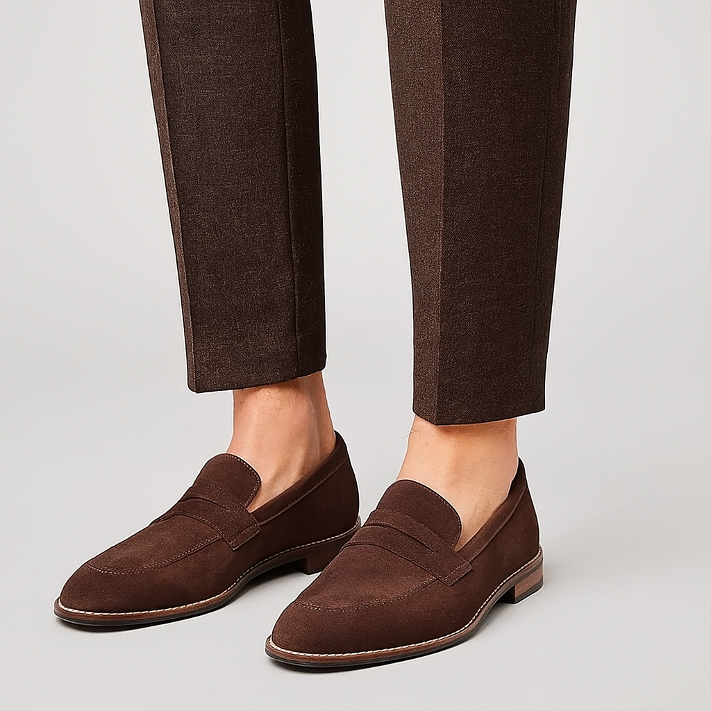 Jameson Men's Suede Loafers – Soft Slip-On Casual Shoes