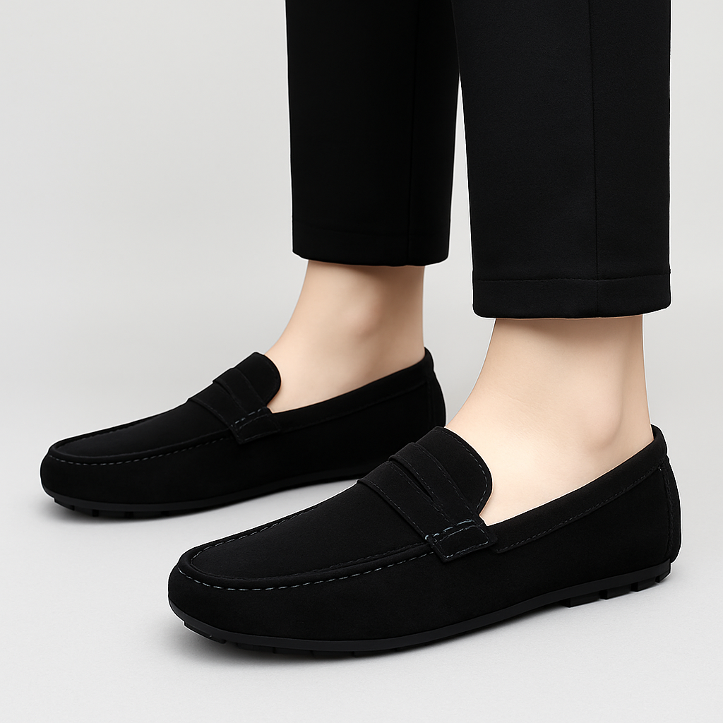Men's Jersey Loafers - Business Slip-On Shoes