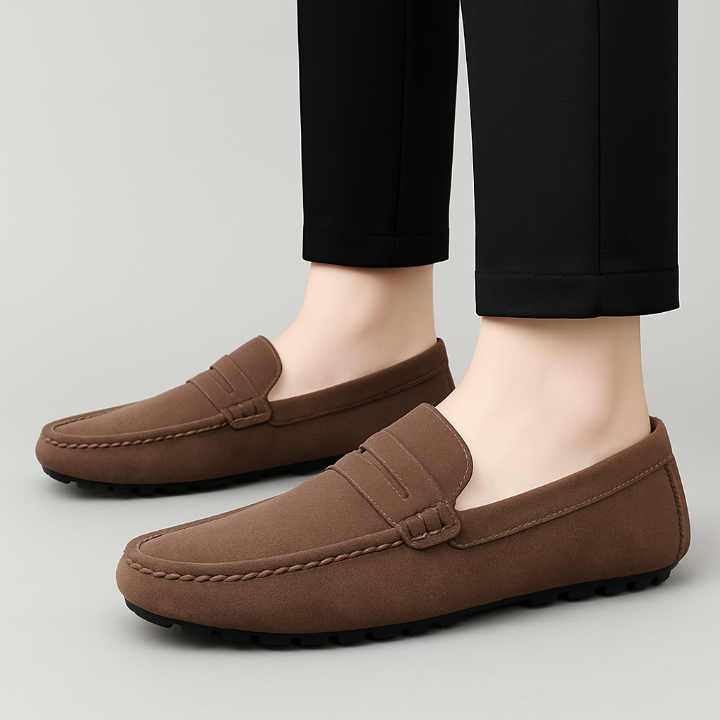 Men's Jersey Loafers - Business Slip-On Shoes