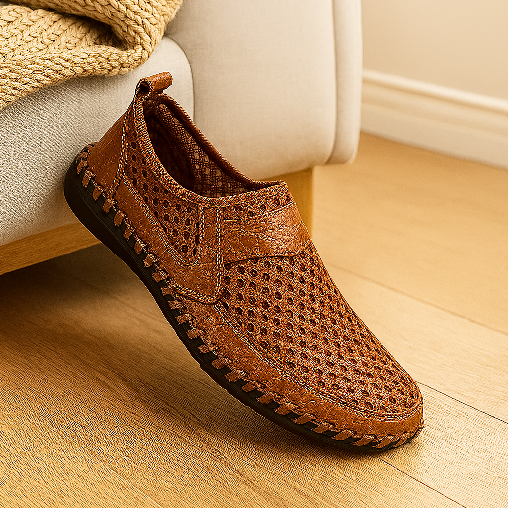 Men's loafers - slip-on shoes with rubber soles for outdoor use