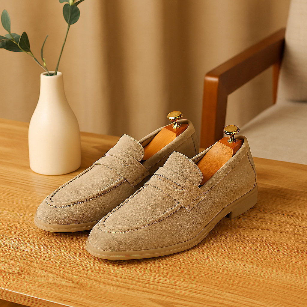 Versatile Business Casual Men's Loafers - Stylish and Simple Slip-On Flats