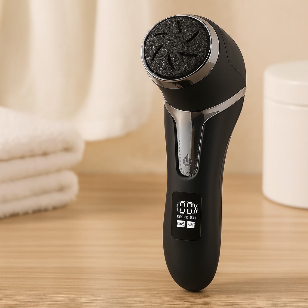 Rechargeable Electric Foot File - Portable Exfoliating & Pedicure Set for Smooth Feet