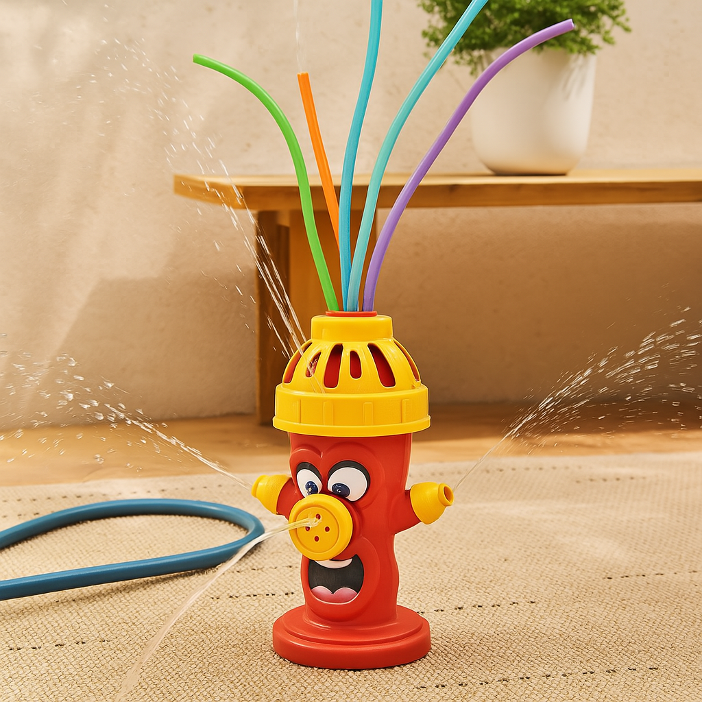 Kids' Fire Hydrant Sprinkler - Spinning Splash Toy for Backyard Fun