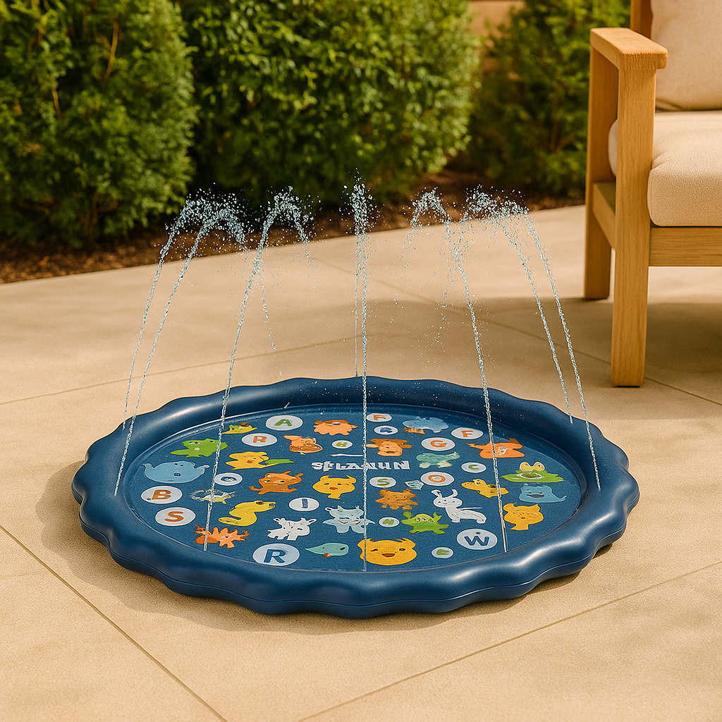 Kids Splash Mat - Outdoor Sprinkler Play Mat, Perfect for Summer Water Play