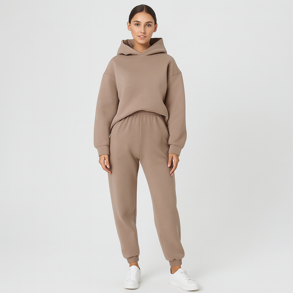 The Ultimate Comfort Hoodie and Sweatpants Set – Comfortable 2-Piece Loungewear for Women