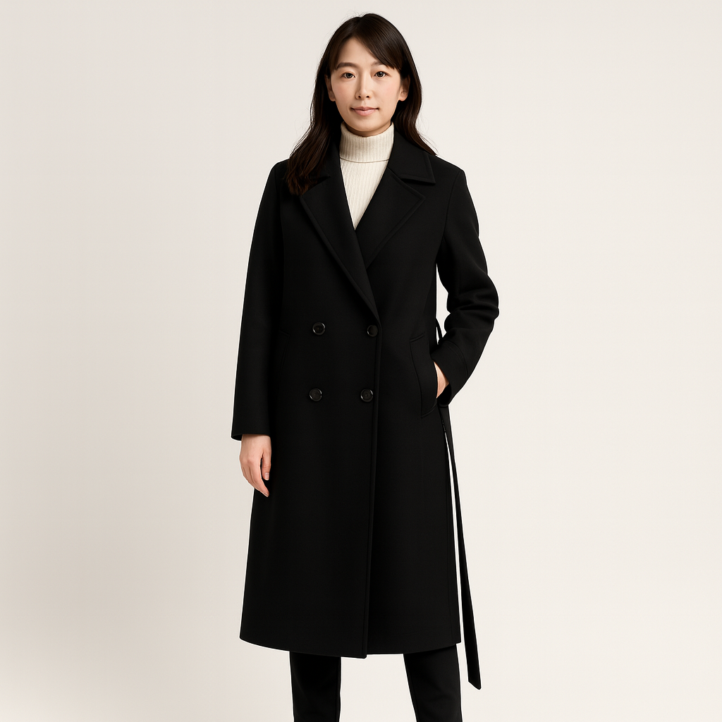Cecil | Elegant long wool coat