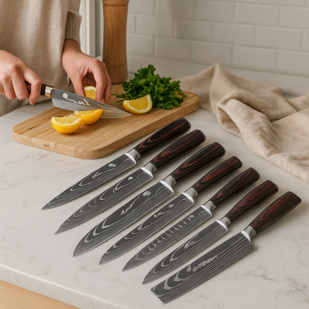 Gustav | 8-Piece German Steel Chef's Knife Set