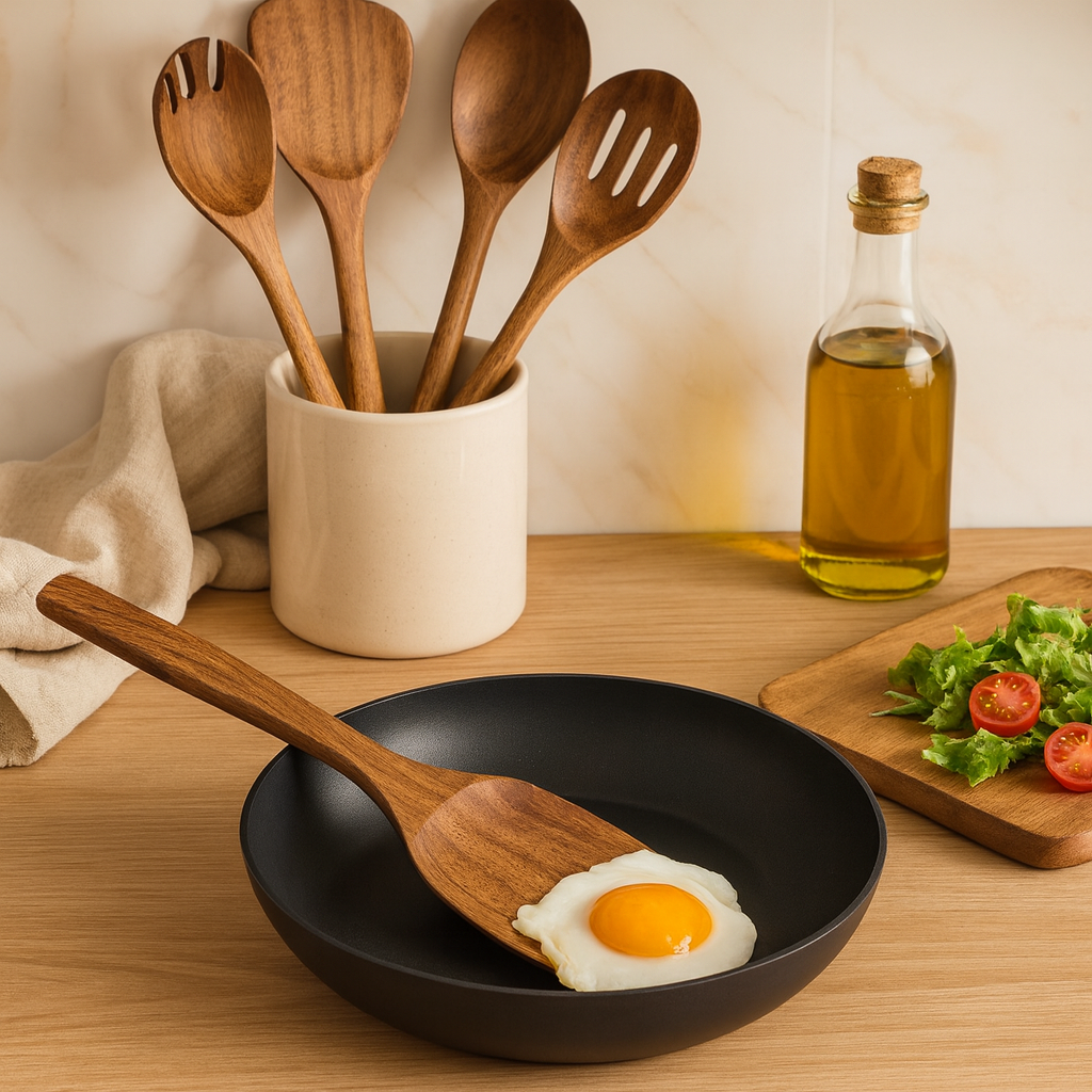 Acrona | 9-Piece Acacia Wood Kitchen Utensil Set