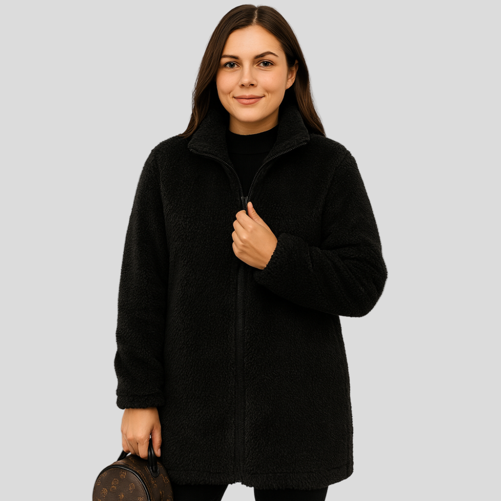 Lena | Women's Teddy Fleece Zip Winter Jacket