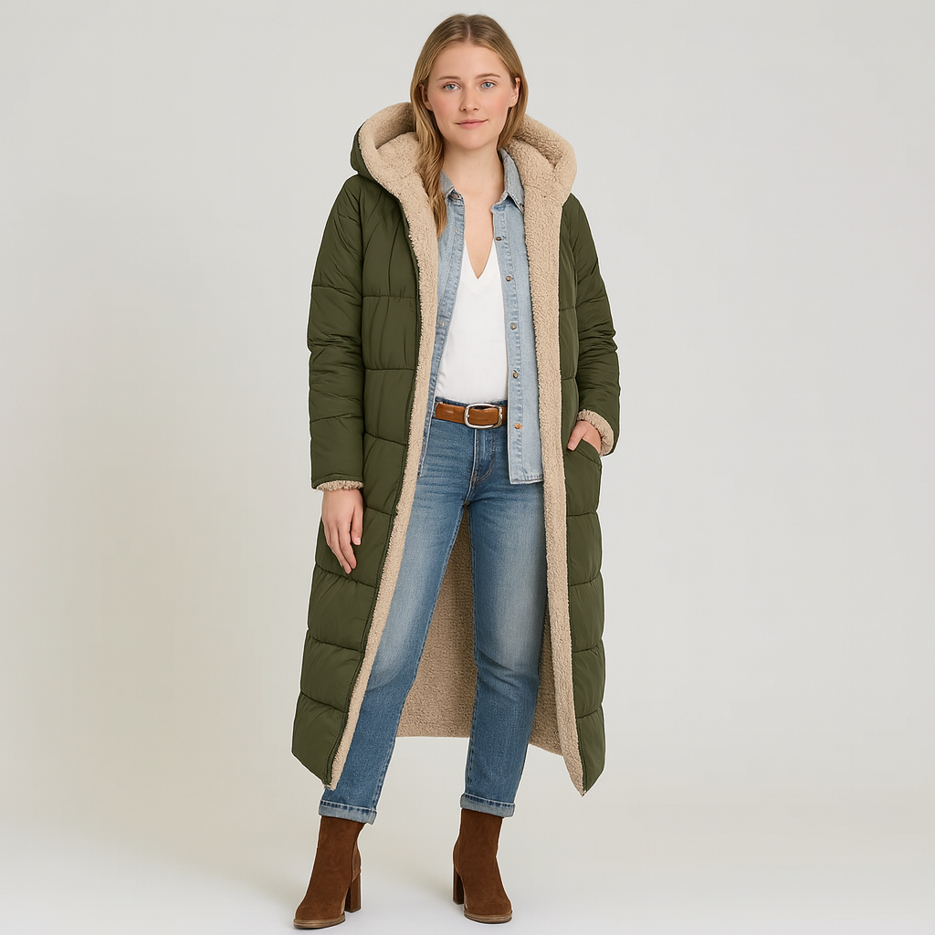 Aurora | Elegant winter coat with luxurious lining and zipper