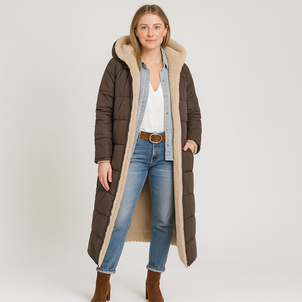 Aurora | Elegant winter coat with luxurious lining and zipper