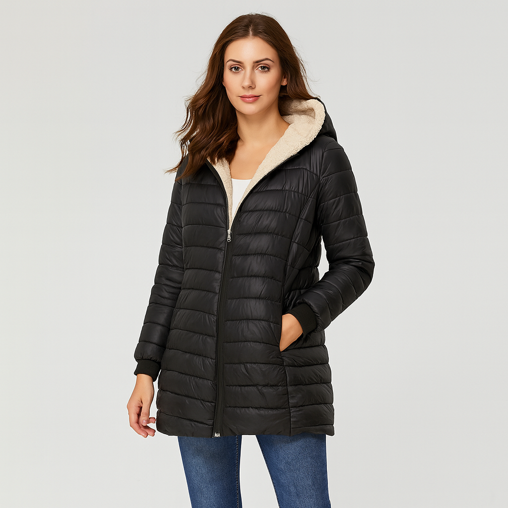 Elara | Cozy zip-up puffer coat