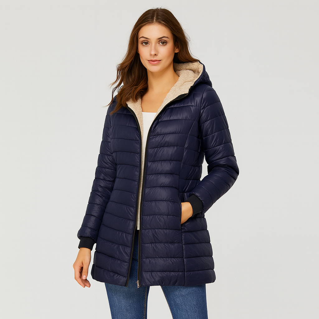 Elara | Cozy zip-up puffer coat